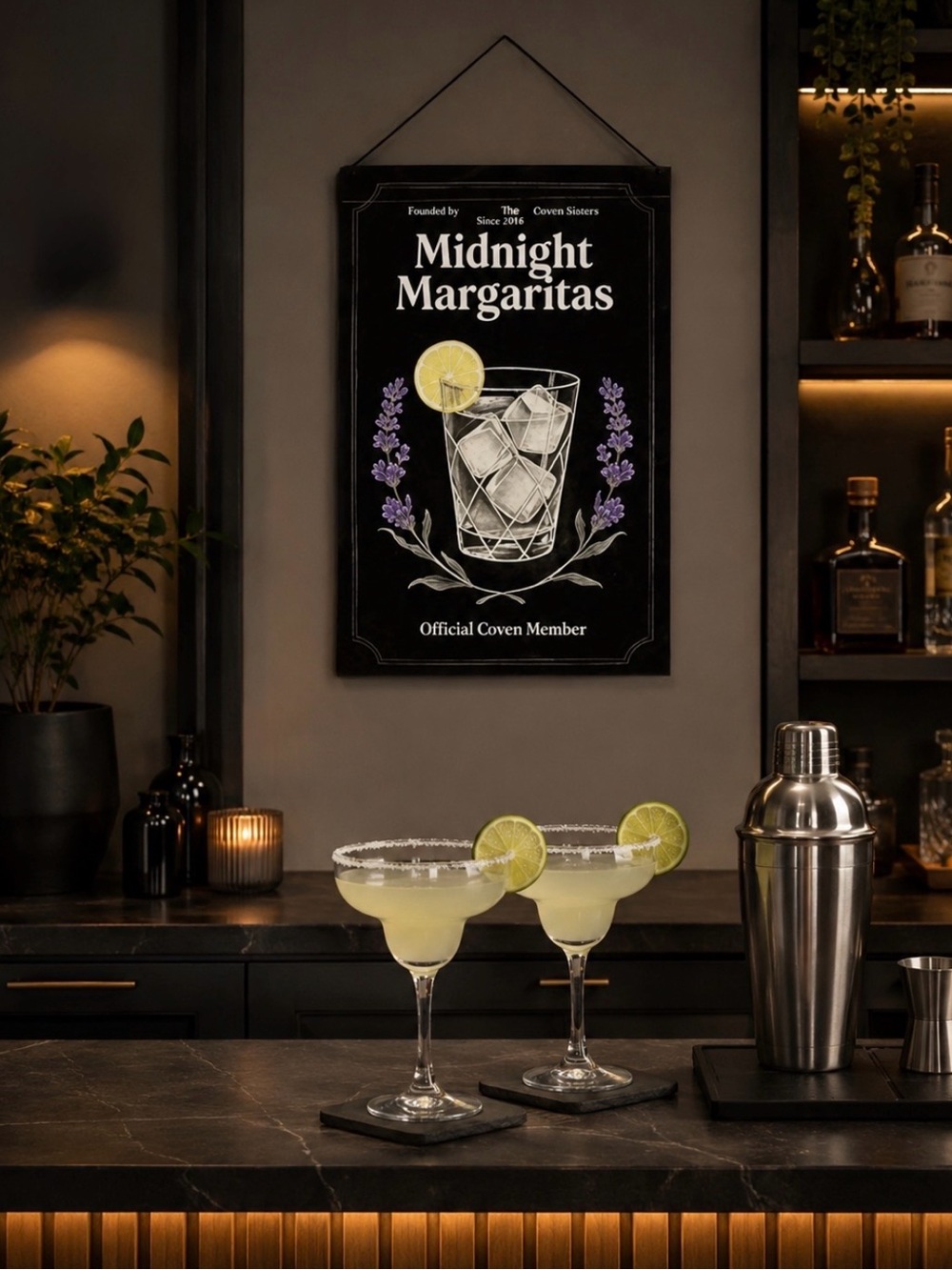 Midnight Margaritas Art Sign Practical Magic